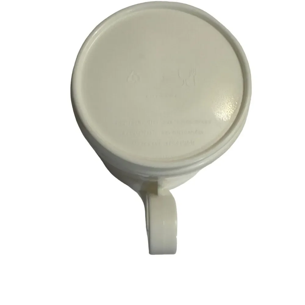 Limited Edition Tupperware 50th 1946-1996 Mug Cup White/Gold, Lid 3104A6 3103A1